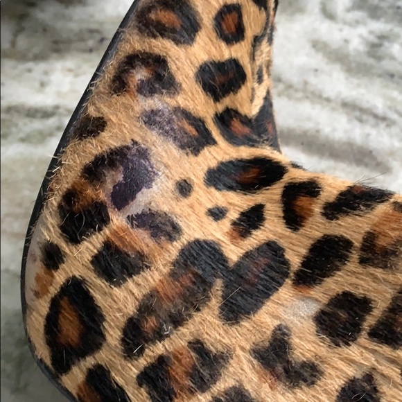 GUESS Leopard Print Pony Hair Bootie - Picture 7 of 9